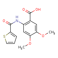 4,5-dimethoxy-2-(thiophene-2-amido)benzoic acid