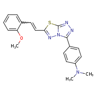 4-{6-[(1E)-2-(2-methoxyphenyl)ethenyl]-[1,2,4]triazolo[3,4-b][1,3,4]thiadiazol-3-yl}-N,N-dimethylaniline