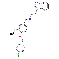 ({4-[(6-chloropyridin-3-yl)methoxy]-3-methoxyphenyl}methyl)[2-(1H-indol-3-yl)ethyl]amine