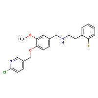 ({4-[(6-chloropyridin-3-yl)methoxy]-3-methoxyphenyl}methyl)[2-(2-fluorophenyl)ethyl]amine