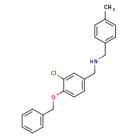 {[4-(benzyloxy)-3-chlorophenyl]methyl}[(4-methylphenyl)methyl]amine