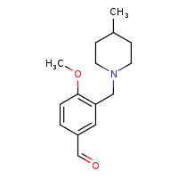 4-methoxy-3-[(4-methylpiperidin-1-yl)methyl]benzaldehyde