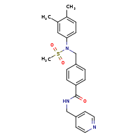 4-{[N-(3,4-dimethylphenyl)methanesulfonamido]methyl}-N-(pyridin-4-ylmethyl)benzamide
