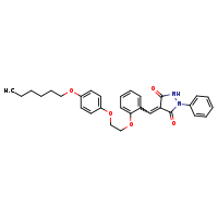 (4Z)-4-[(2-{2-[4-(hexyloxy)phenoxy]ethoxy}phenyl)methylidene]-1-phenylpyrazolidine-3,5-dione