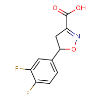 5-(3,4-difluorophenyl)-4,5-dihydro-1,2-oxazole-3-carboxylic acid