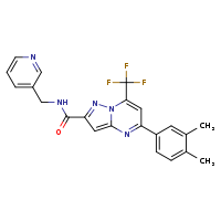 5-(3,4-dimethylphenyl)-N-(pyridin-3-ylmethyl)-7-(trifluoromethyl)pyrazolo[1,5-a]pyrimidine-2-carboxamide