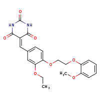 5-({3-ethoxy-4-[2-(2-methoxyphenoxy)ethoxy]phenyl}methylidene)-1,3-diazinane-2,4,6-trione