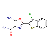 5-amino-2-(3-chloro-1-benzothiophen-2-yl)-1,3-oxazole-4-carboxamide