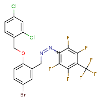 ({5-bromo-2-[(2,4-dichlorophenyl)methoxy]phenyl}methyl)[2,3,5,6-tetrafluoro-4-(trifluoromethyl)phenyl]diazene