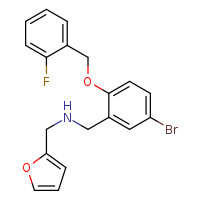 ({5-bromo-2-[(2-fluorophenyl)methoxy]phenyl}methyl)(furan-2-ylmethyl)amine
