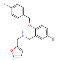 ({5-bromo-2-[(4-fluorophenyl)methoxy]phenyl}methyl)(furan-2-ylmethyl)amine