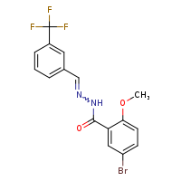 5-bromo-2-methoxy-N'-[(E)-[3-(trifluoromethyl)phenyl]methylidene]benzohydrazide