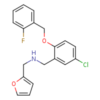 ({5-chloro-2-[(2-fluorophenyl)methoxy]phenyl}methyl)(furan-2-ylmethyl)amine
