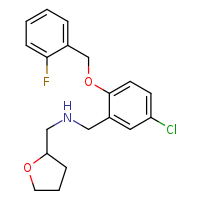 ({5-chloro-2-[(2-fluorophenyl)methoxy]phenyl}methyl)(oxolan-2-ylmethyl)amine
