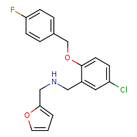({5-chloro-2-[(4-fluorophenyl)methoxy]phenyl}methyl)(furan-2-ylmethyl)amine