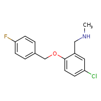 ({5-chloro-2-[(4-fluorophenyl)methoxy]phenyl}methyl)(methyl)amine