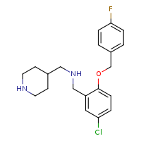 ({5-chloro-2-[(4-fluorophenyl)methoxy]phenyl}methyl)(piperidin-4-ylmethyl)amine