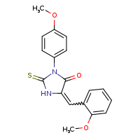 (5Z)-3-(4-methoxyphenyl)-5-[(2-methoxyphenyl)methylidene]-2-sulfanylideneimidazolidin-4-one