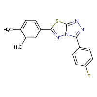 6-(3,4-dimethylphenyl)-3-(4-fluorophenyl)-[1,2,4]triazolo[3,4-b][1,3,4]thiadiazole