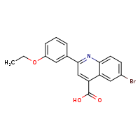 6-bromo-2-(3-ethoxyphenyl)quinoline-4-carboxylic acid