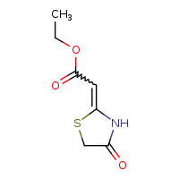 ethyl 2-[(2Z)-4-oxo-1,3-thiazolidin-2-ylidene]acetate