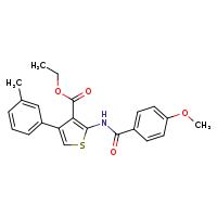 ethyl 2-(4-methoxybenzamido)-4-(3-methylphenyl)thiophene-3-carboxylate