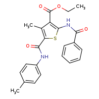 ethyl 2-benzamido-4-methyl-5-[(4-methylphenyl)carbamoyl]thiophene-3-carboxylate