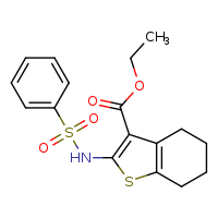 ethyl 2-benzenesulfonamido-4,5,6,7-tetrahydro-1-benzothiophene-3-carboxylate