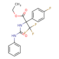 ethyl 3,3,3-trifluoro-2-(4-fluorophenyl)-2-[(phenylcarbamoyl)amino]propanoate