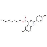 heptyl 6-bromo-2-(4-bromophenyl)quinoline-4-carboxylate