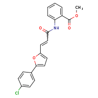methyl 2-[(2E)-3-[5-(4-chlorophenyl)furan-2-yl]prop-2-enamido]benzoate