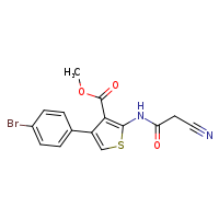 methyl 4-(4-bromophenyl)-2-(2-cyanoacetamido)thiophene-3-carboxylate
