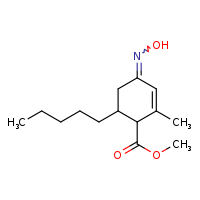 methyl (4Z)-4-(hydroxyimino)-2-methyl-6-pentylcyclohex-2-ene-1-carboxylate