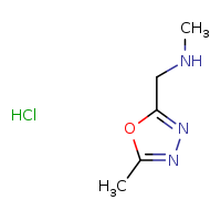methyl[(5-methyl-1,3,4-oxadiazol-2-yl)methyl]amine hydrochloride