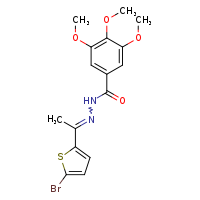 N'-[(1E)-1-(5-bromothiophen-2-yl)ethylidene]-3,4,5-trimethoxybenzohydrazide