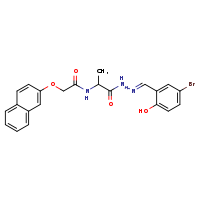 N-(1-{N'-[(E)-(5-bromo-2-hydroxyphenyl)methylidene]hydrazinecarbonyl}ethyl)-2-(naphthalen-2-yloxy)acetamide
