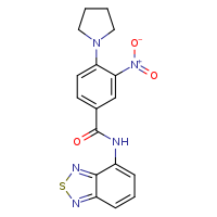 N-(2,1,3-benzothiadiazol-4-yl)-3-nitro-4-(pyrrolidin-1-yl)benzamide