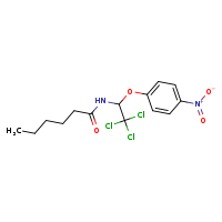N-[2,2,2-trichloro-1-(4-nitrophenoxy)ethyl]hexanamide