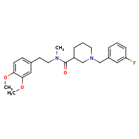 N-[2-(3,4-dimethoxyphenyl)ethyl]-1-[(3-fluorophenyl)methyl]-N-methylpiperidine-3-carboxamide