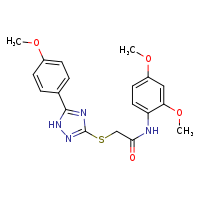 N-(2,4-dimethoxyphenyl)-2-{[5-(4-methoxyphenyl)-1H-1,2,4-triazol-3-yl]sulfanyl}acetamide
