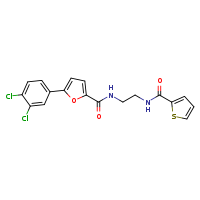 N-(2-{[5-(3,4-dichlorophenyl)furan-2-yl]formamido}ethyl)thiophene-2-carboxamide