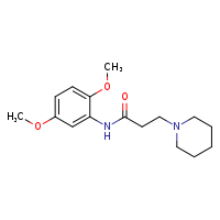 N-(2,5-dimethoxyphenyl)-3-(piperidin-1-yl)propanamide