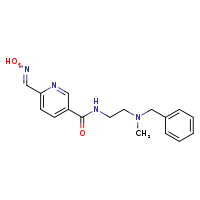 N-{2-[benzyl(methyl)amino]ethyl}-6-[(E)-(hydroxyimino)methyl]pyridine-3-carboxamide