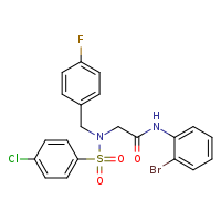 N-(2-bromophenyl)-2-{N-[(4-fluorophenyl)methyl]-4-chlorobenzenesulfonamido}acetamide