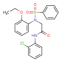 N-(2-chlorophenyl)-2-[N-(2-ethoxyphenyl)benzenesulfonamido]acetamide