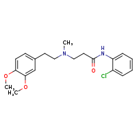 N-(2-chlorophenyl)-3-{[2-(3,4-dimethoxyphenyl)ethyl](methyl)amino}propanamide