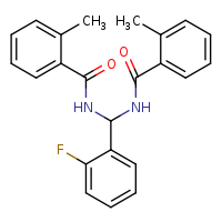 N-[(2-fluorophenyl)[(2-methylphenyl)formamido]methyl]-2-methylbenzamide