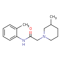 N-(2-methylphenyl)-2-(3-methylpiperidin-1-yl)acetamide