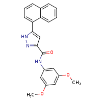 N-(3,5-dimethoxyphenyl)-5-(naphthalen-1-yl)-1H-pyrazole-3-carboxamide