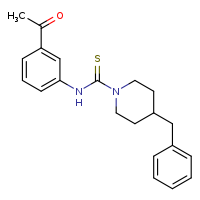 N-(3-acetylphenyl)-4-benzylpiperidine-1-carbothioamide